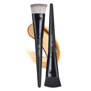 Foundation Makeup Brushes Pack of 2 Perfect Makeup Brushes for Home & Travel